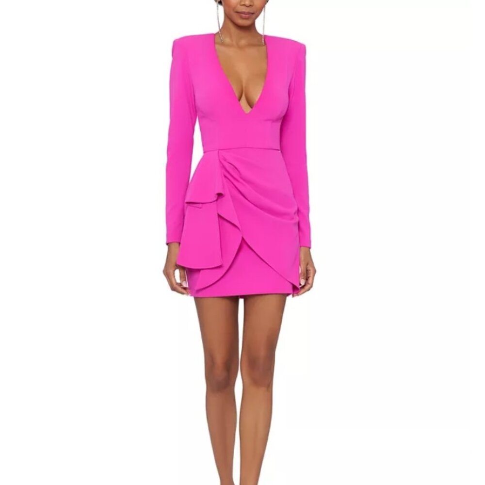 Betsy & Adam Ruffled-Skirt Dress